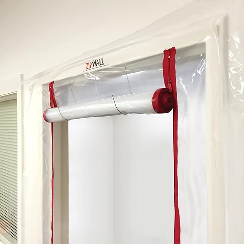 Miniatura 6 de ZipWall ZipDoor, Kit de puerta comercial para contención de polvo, ignífugo, ZDC, ZDS