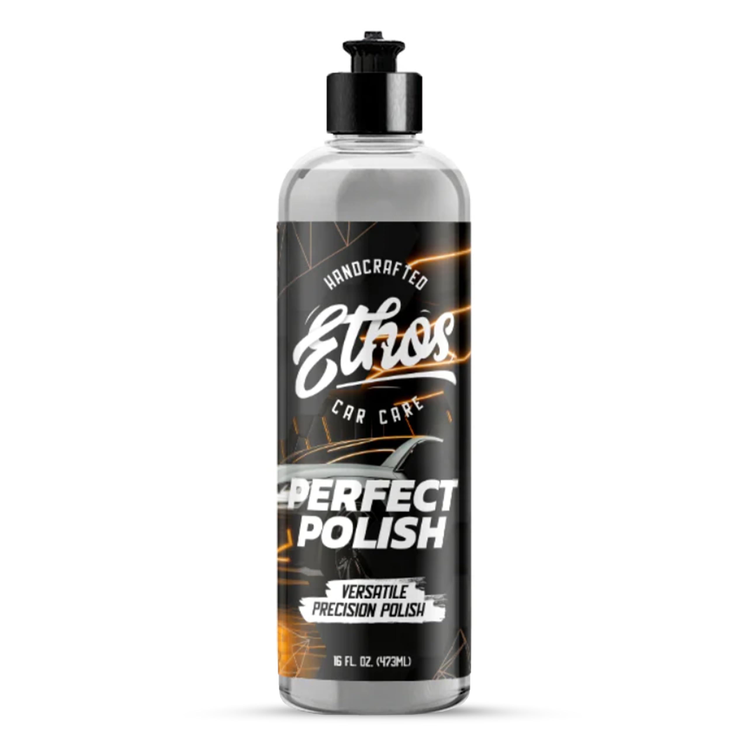 Ethos Perfect Polish – Versatile High Gloss Finish for Cars, Water-Based, No Fillers – One Step to Cut, Refine & Perfect Car Polish 16 Fl oz