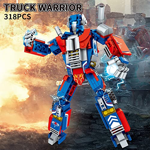 Mesiondy Robot Building Toy Set, Including 2 Transforming Robot Building Kit, Truck Soldier Overrun Soldier, Construction Truck Blocks Toys For Boys Age 6 7 8 9 10+ Year Old (643 Pieces) #TOP3