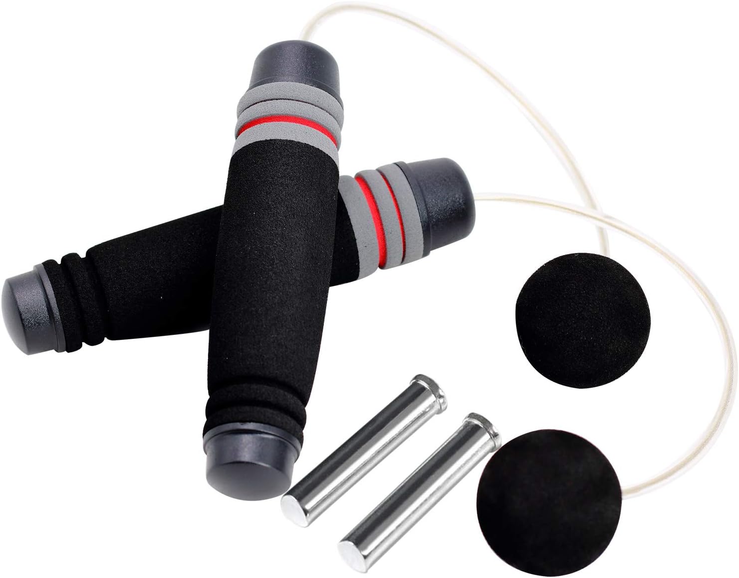 CyberDyer Jump Rope Speed Ropeless Skipping Rope Fits Any Skill Level Best For Staying Fit Weight Loss and General Workouts