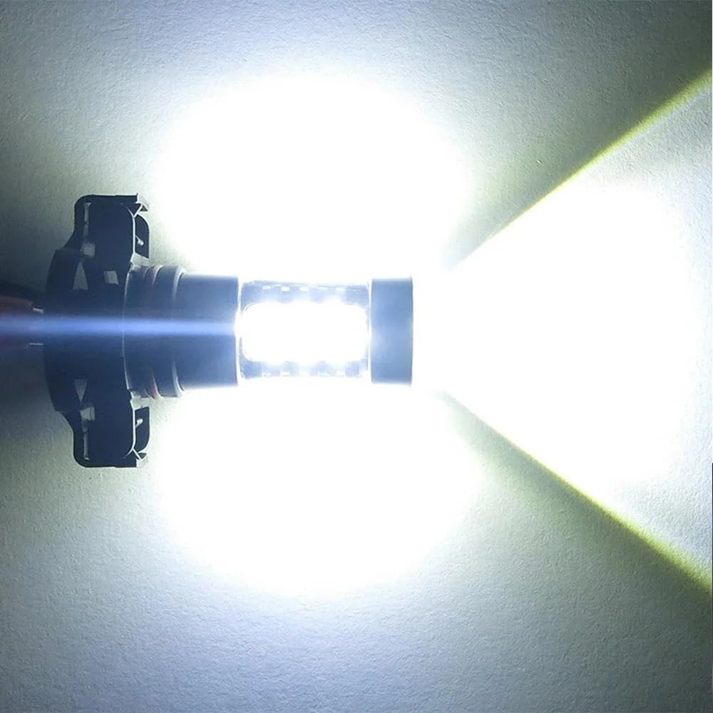 LED Oświetlenie pomocnicze LED PSX24W 5202 Światła Przeciwmgielne Samochodu | H16 Żarówka Samochodowa 80W Do Jazdy Dziennej DRL Led Reflektor Lampa(6000K Cold White)