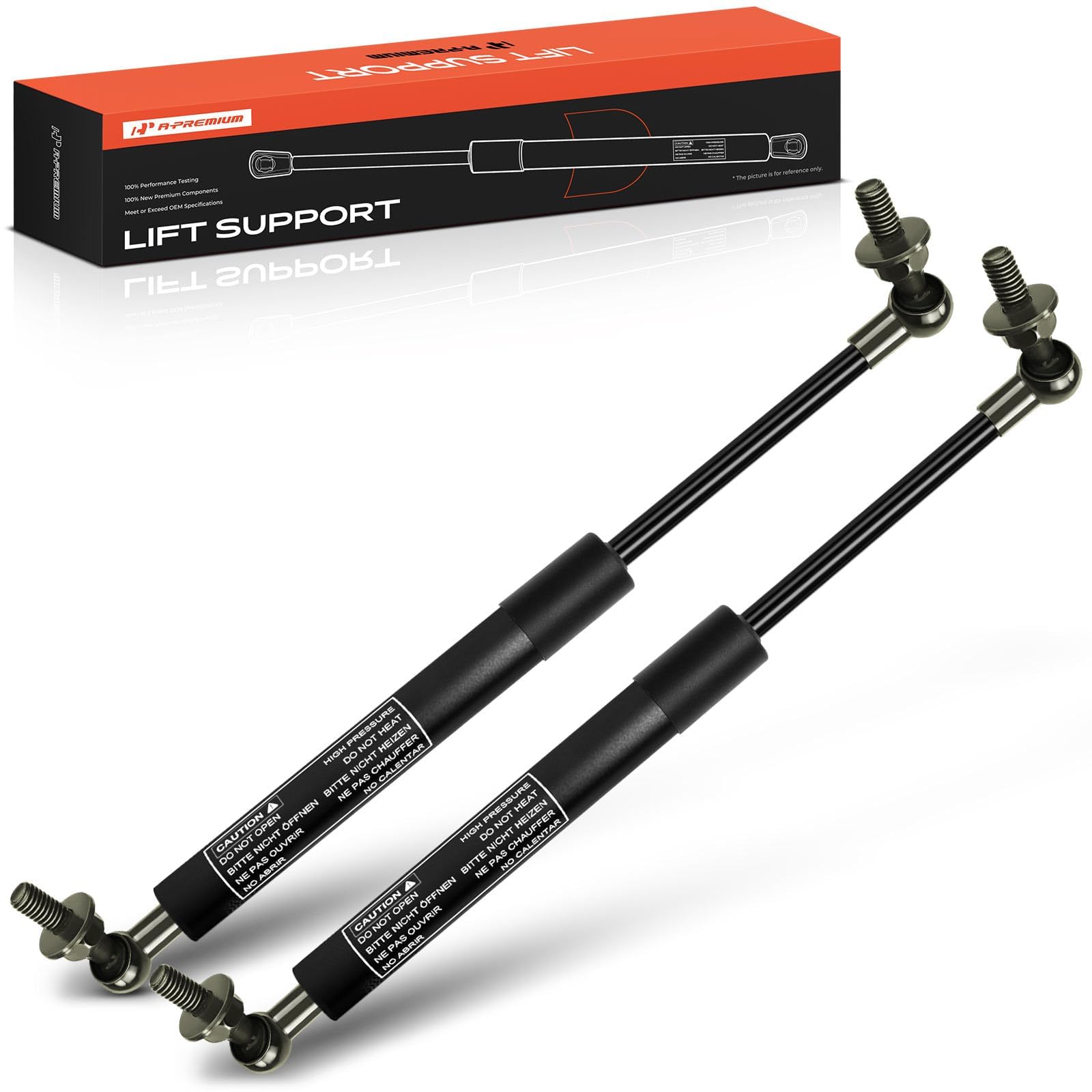 A-Premium Hood Lift Supports Shock Struts Replacement for Toyota Land Cruiser Landcruiser 100 Series 1998-2007 Lexus LX470