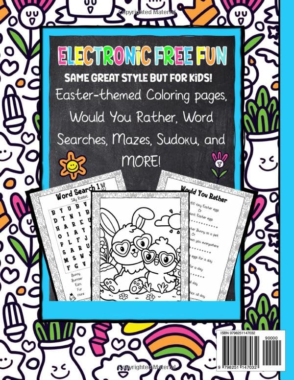 AHHHH I'm So Bored! Junior Hoppy Easter Activity Book for Kids: 100+ Pages of Coloring, Sudoku Word Search, Mazes, and More; For Children 7-12 image 3