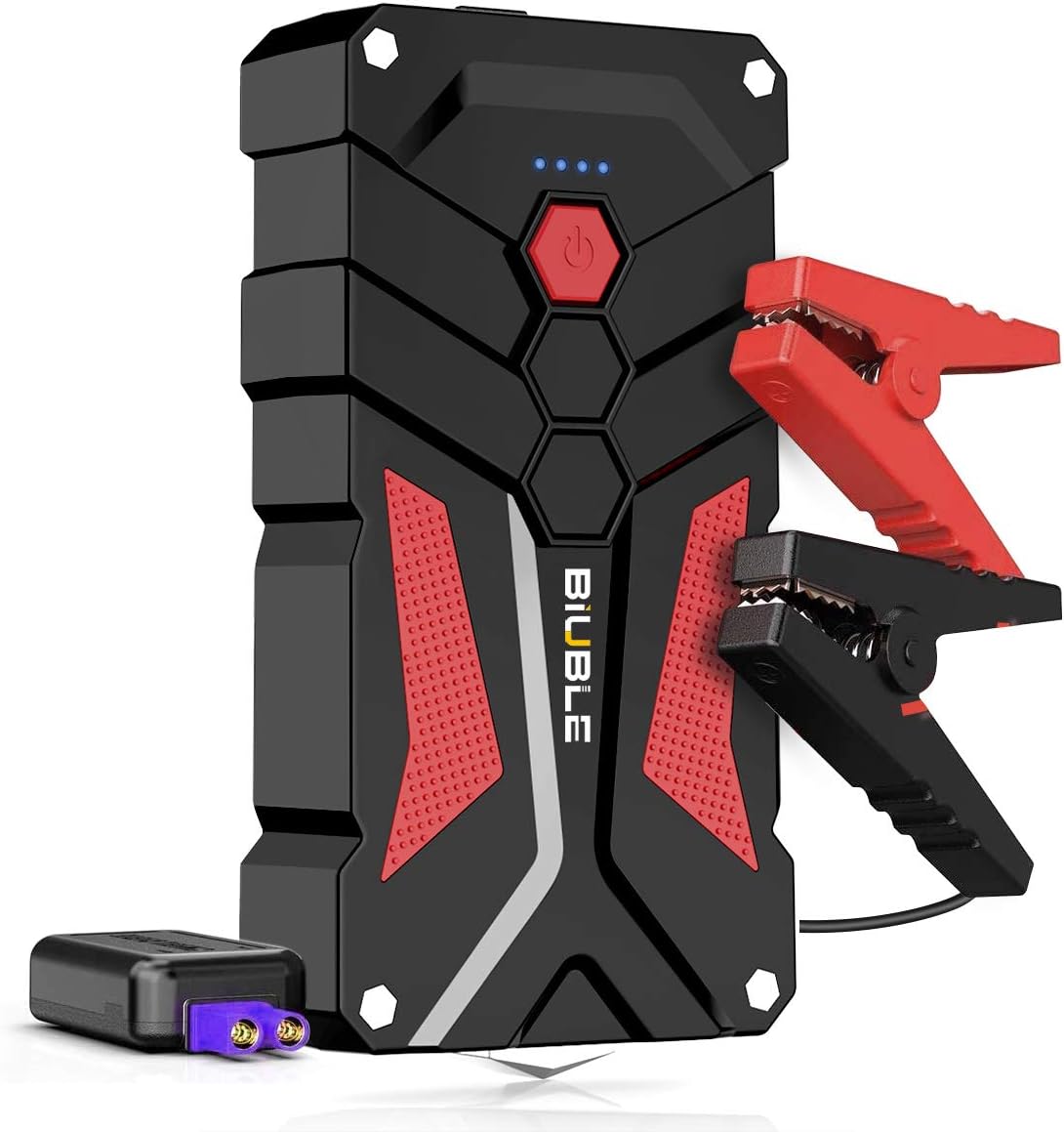 Jump Starter 2000A Peak 12V Car Jump Starter Auto Battery Booster Pack with USB Quick Charge 3.0,Lithium Jump Box with LED Light(Up to 7L Gas or 5.5L Diesel Engine),(001JS)
