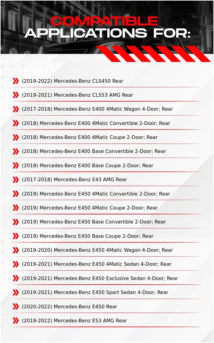R1 Concepts Rear Brake Rotors For 2019-2023 Mercedes-Benz CLS450, CLS53 AMG, E450, E53 AMG, 2017-2018 Mercedes-Benz E400, E43 AMG| Blank Disc Brake Rotors| Brakes and Rotors Brakes and Rotors