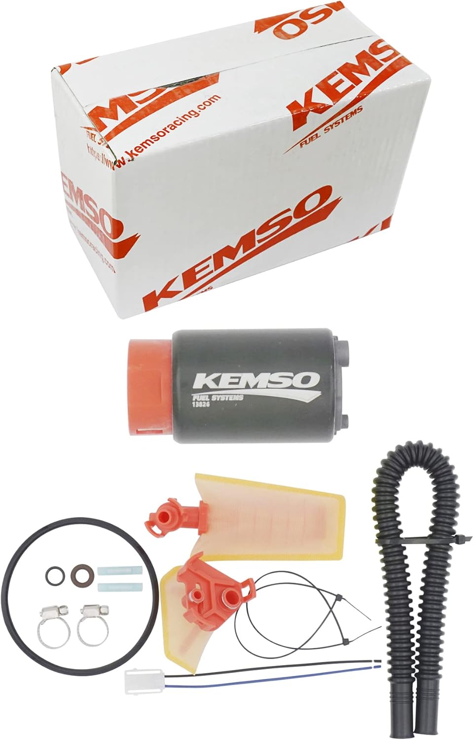 KEMSO 13826 High Performance Intank Fuel Pump for 2006-2023 Yamaha YFM700 Raptor 700/Kodiak 1S3-13907-10-00/2007-2023 Yamaha Grizzly Kodiak 450 1S3-13907-00-00