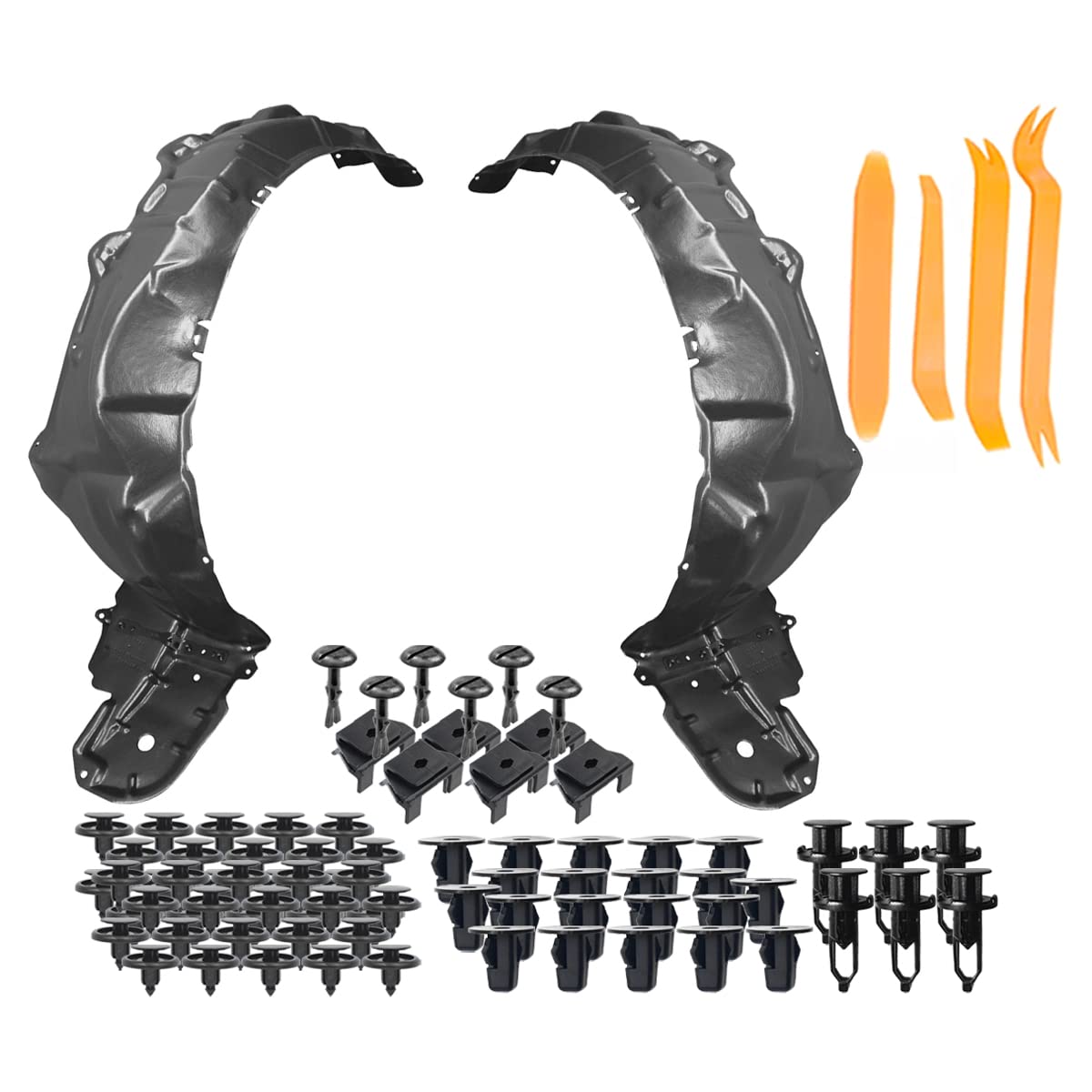 Amazon | Parts N Go フェンダーライナーセット クリップ/ファスナー