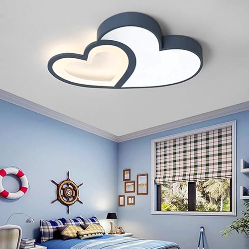 Miniatura 4 de NERDOH Lámpara de techo LED para habitación de niños luces de techo en forma de corazón control remoto regulable lámpara de techo acrílica lámpara