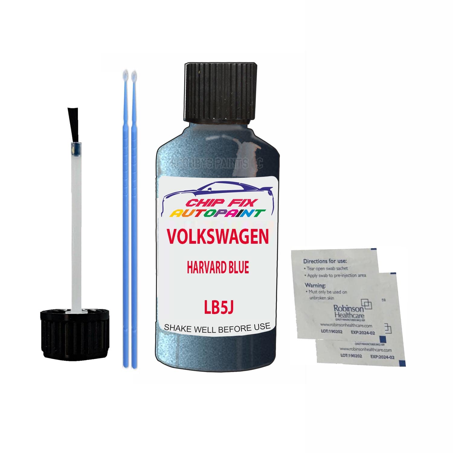 Scoobys Paints Back In The Mix Harvard Blue Touch Up Paint For Volkswagen/Vw Passat Alltrack Lb5j 2014-2019 30Ml Bottle Brush Scratch Stone Chip Repair Pen
