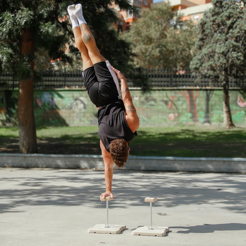 Gorletic - Canes COMPACT, BalanceBlocks, Bastones para equilibrio de Handstand, Altura 33cm