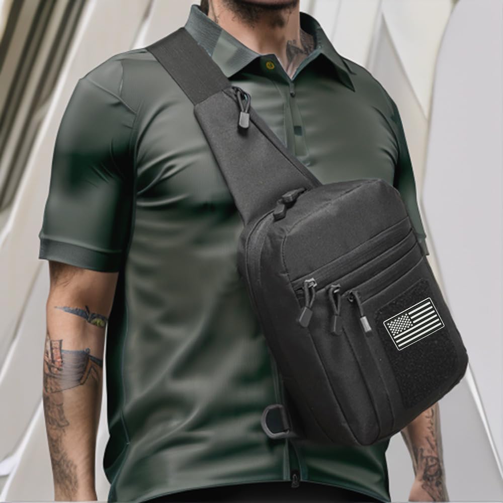 Shoulder holster bag for concealed carry of handguns Chest pack with Sling Ccw Sling Bag Tactical Crossbody Bag | concealed carry, handguns, Sling - Image 2