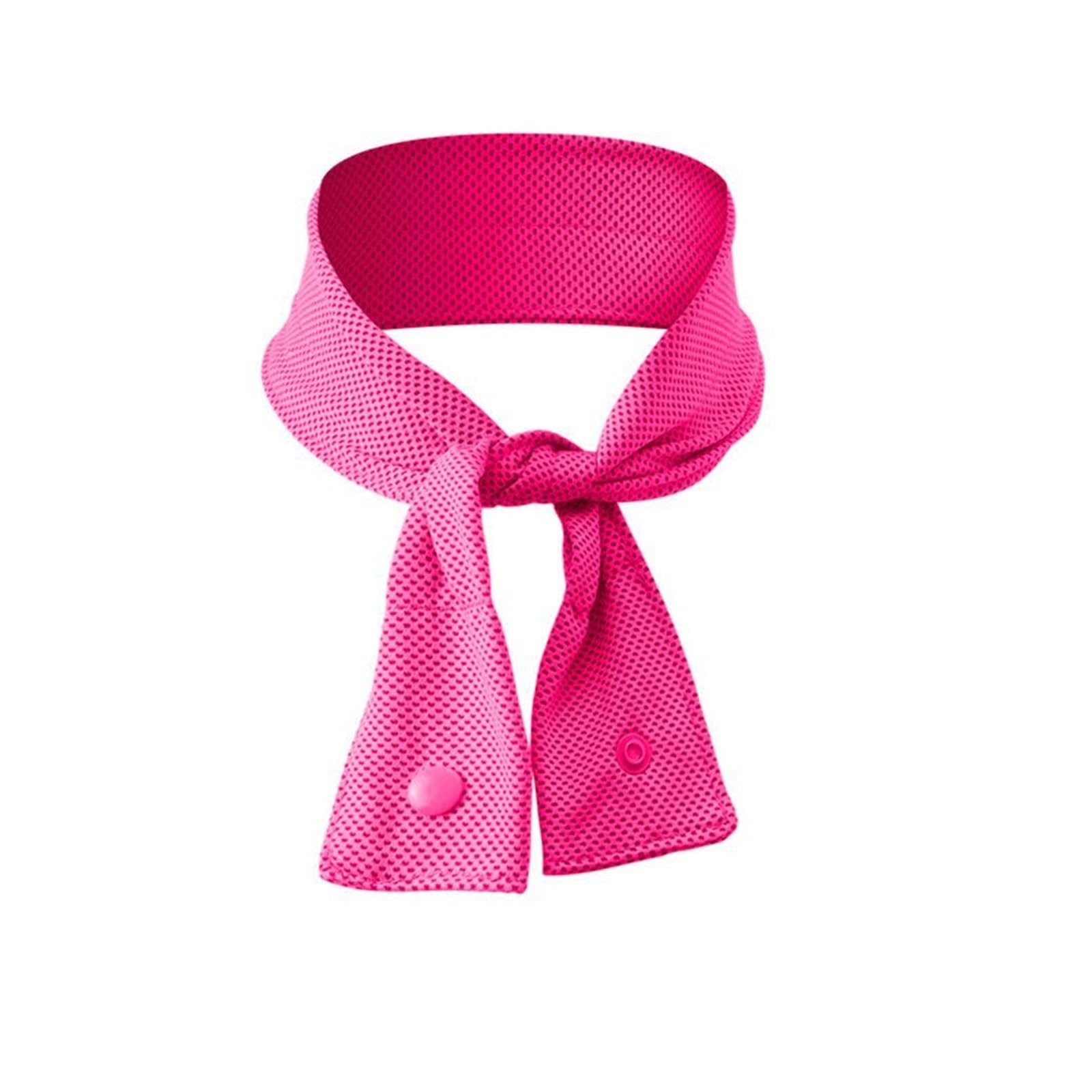 Cooling towel Cooling Ice Scarf Headscarf Cold Towel Belt Cool Feeling(Red)