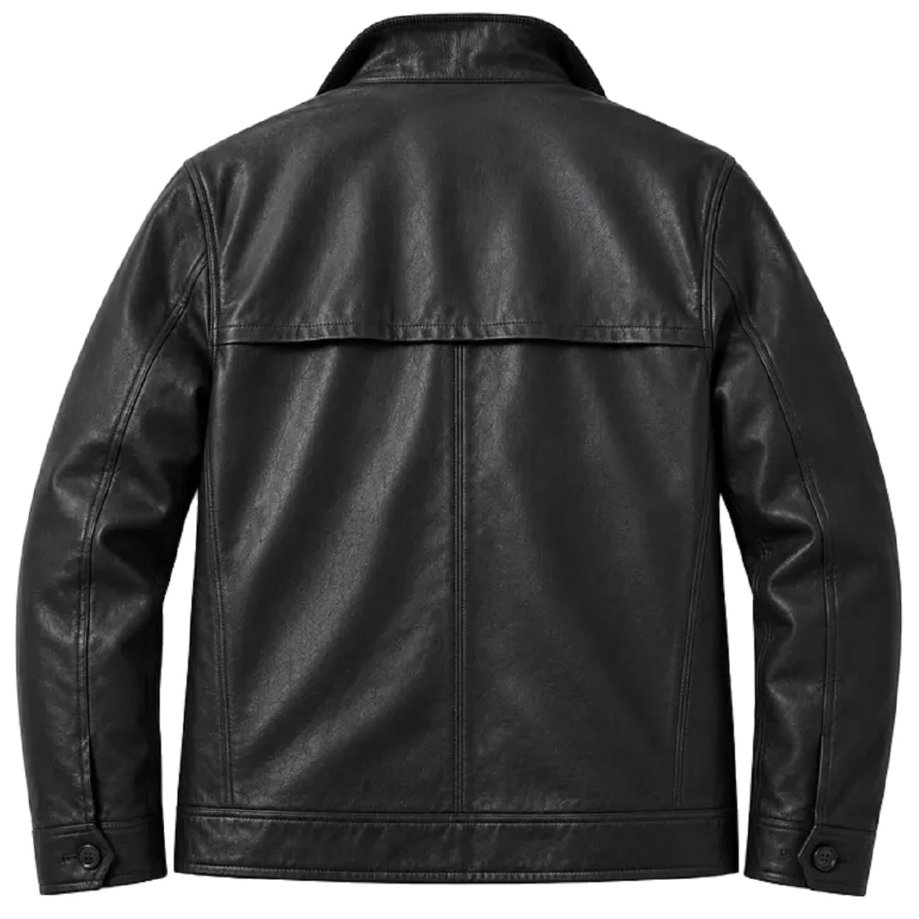 Chaqueta de cuero negro de alta calidad para hombre, abrigo clásico inspirado en los espías para Halloween y cosplay