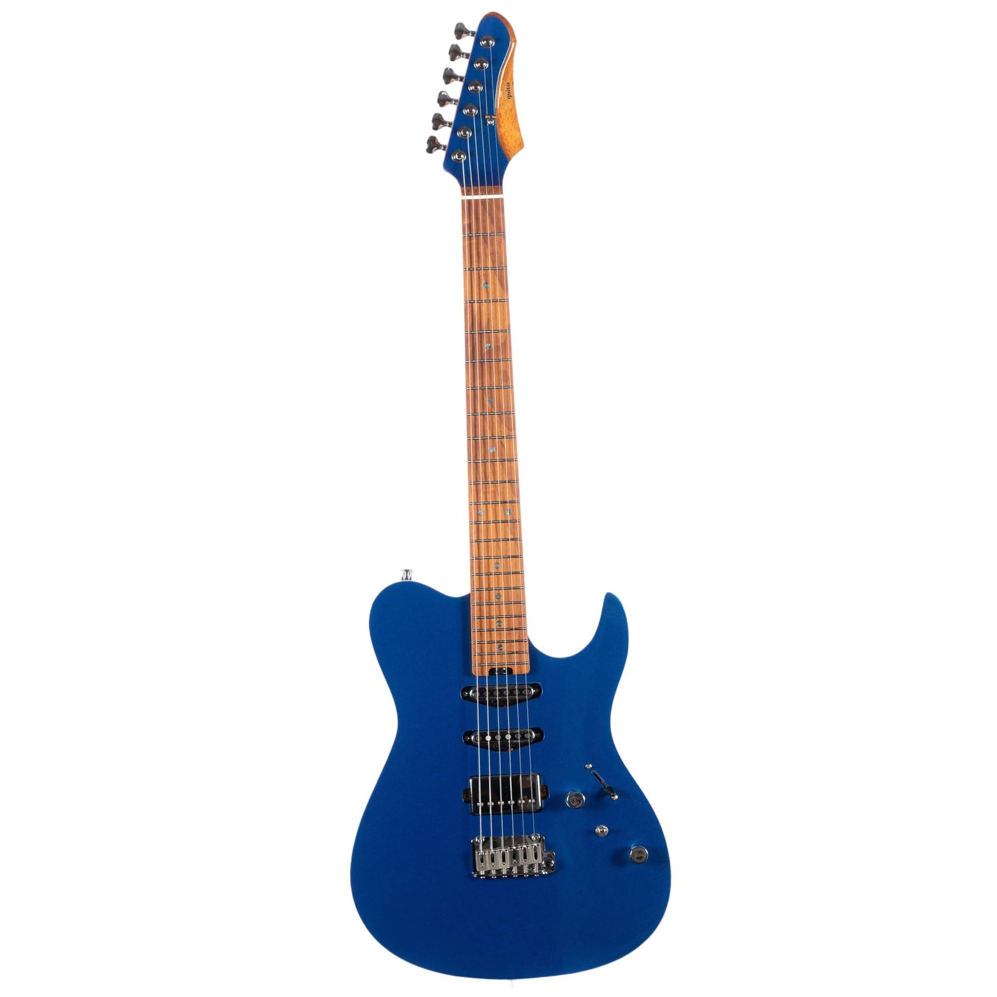 Gitara Elektryczna Instrumenty Muzyczne TL Gitara Elektryczna Chromowane Tunery Korpus Mahoniowy Przetworniki SSH Profesjonalna Wydajność(Blue)
