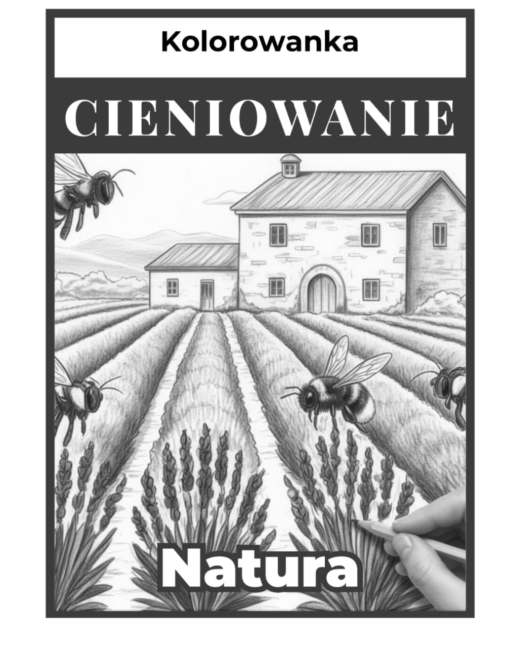 Spokój Natury: Kolorowanka antystresowa. Odkryj moc cieniowania ołówkiem. Relaks dla każdego. Jeden kolor.: Sztuka Natury: Realistyczne krajobrazy – ... dla dzieci, młodzieży, dorosłych i seniorów