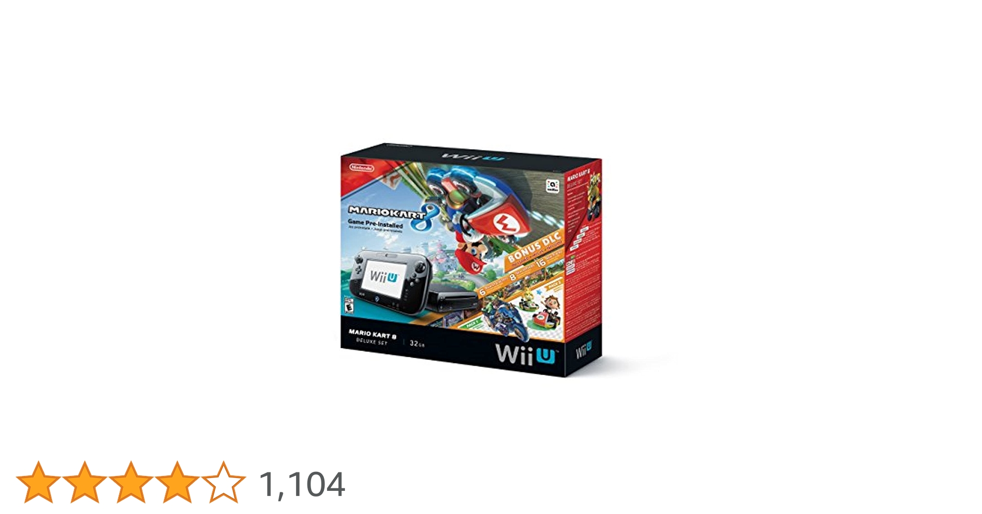 Nintendo Mario Kart 8 Wii U Deluxe Bundle w/ DLCs Included