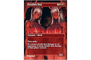 4x Card Game WOTC Fiendish Duo Anime Full Art MTG Magic TCG