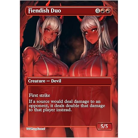 4x Card Game WOTC Fiendish Duo Anime Full Art MTG Magic TCG