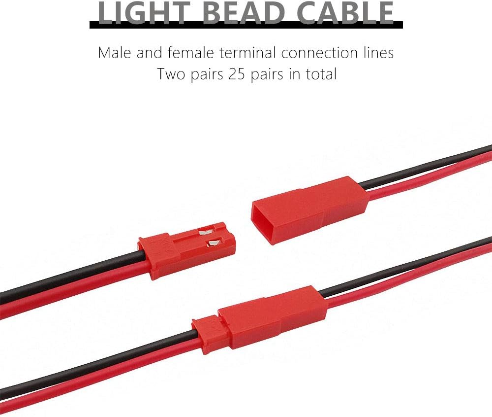 25Pairs LED Strip Light Connector Extension Cable Flexible LED Strip