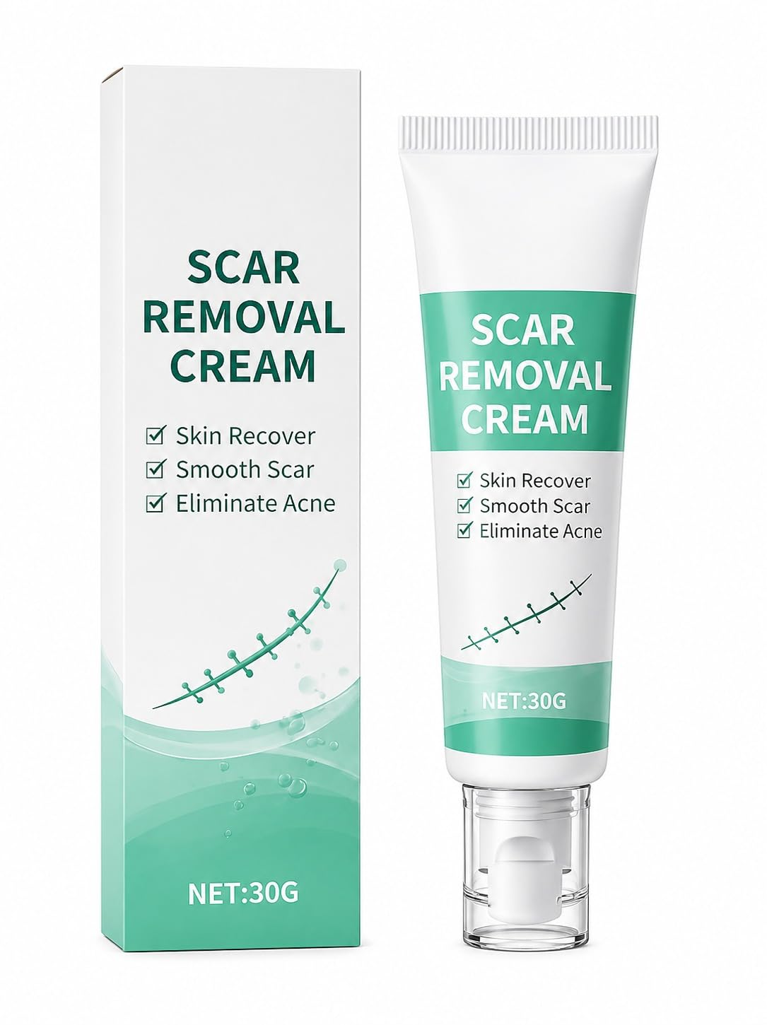 Scar Removal Cream & Silicone Gel | Advanced Scar Care Cream for Old & New Scars | Moisturizing Scar Gel for Face & Body | Suitable for Stretch Marks & Uneven Skin Texture | 30g-image-45