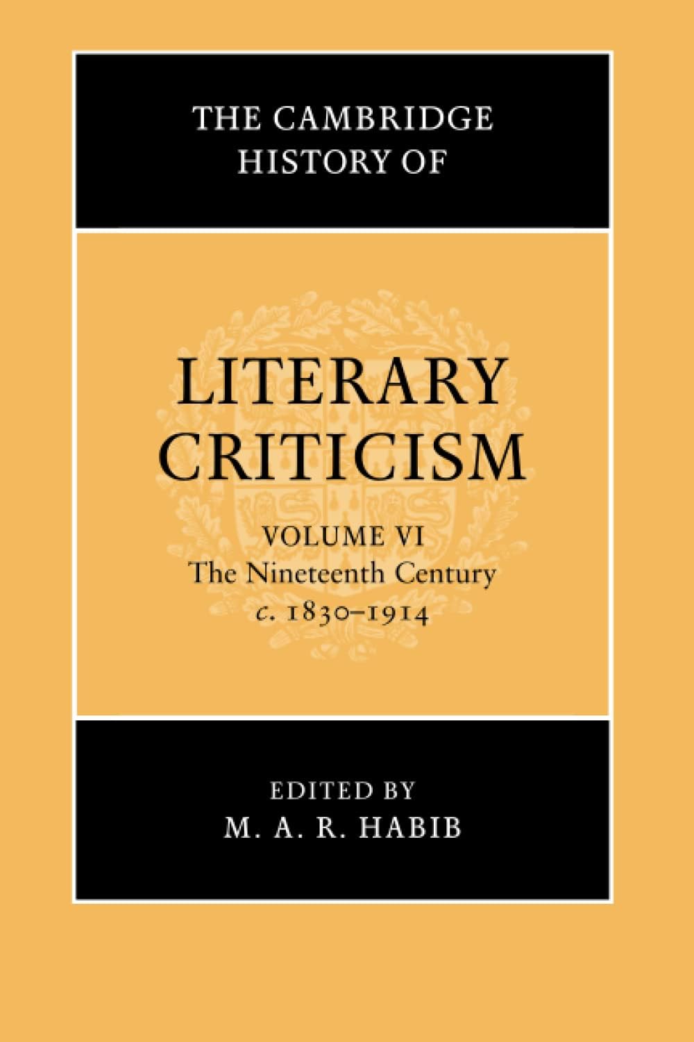 The Cambridge History of Literary Criticism