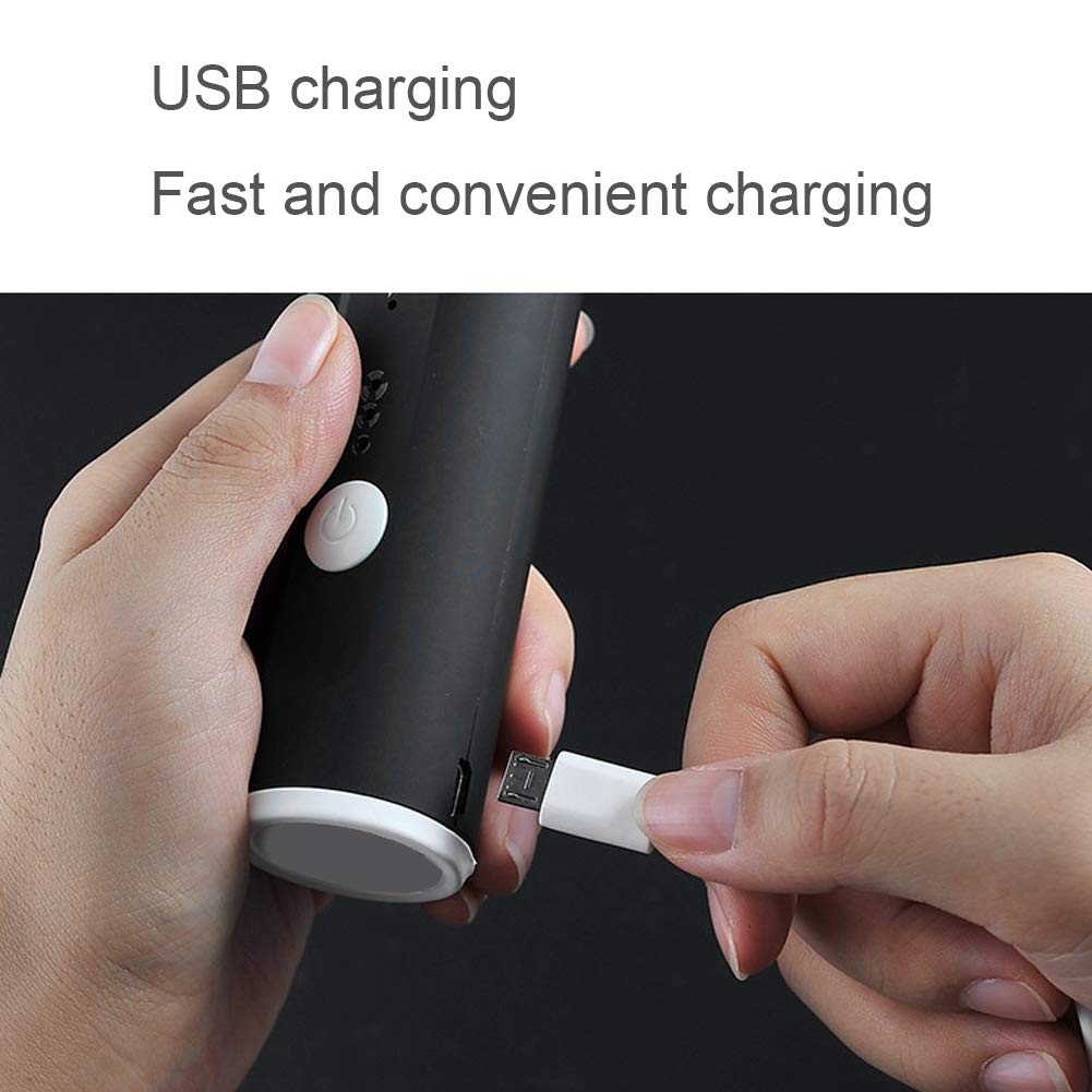 Frusta a mano regolabile a 3 velocità Frusta per latte elettrica leggera ricaricabile USB Frusta per caffè Frullino per uova