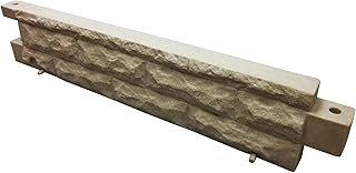Garden Wizard 4 Foot Stone Landscape Border Wall - Sandstone