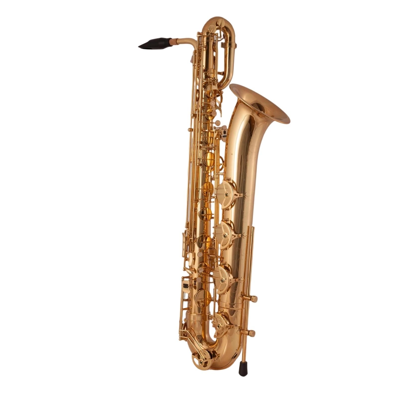 Sassofoni Sassofono Baritono Mi Bemolle In Ottone Placcato Strumento A Fiato Professionale Con Custodia E Accessori