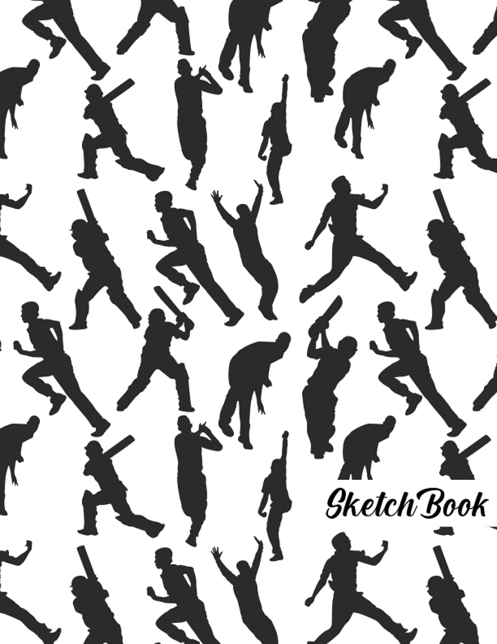 Cricket Sketchbook: Cricket Pattern Sketching, Sketch Drawing, Sketchbook For Men, Women, Girls, Boys And Kids