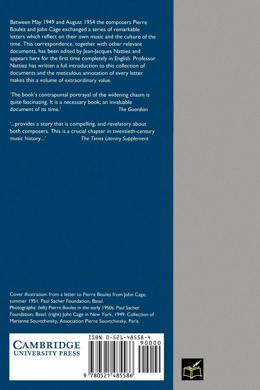 The Boulez-Cage Correspondence