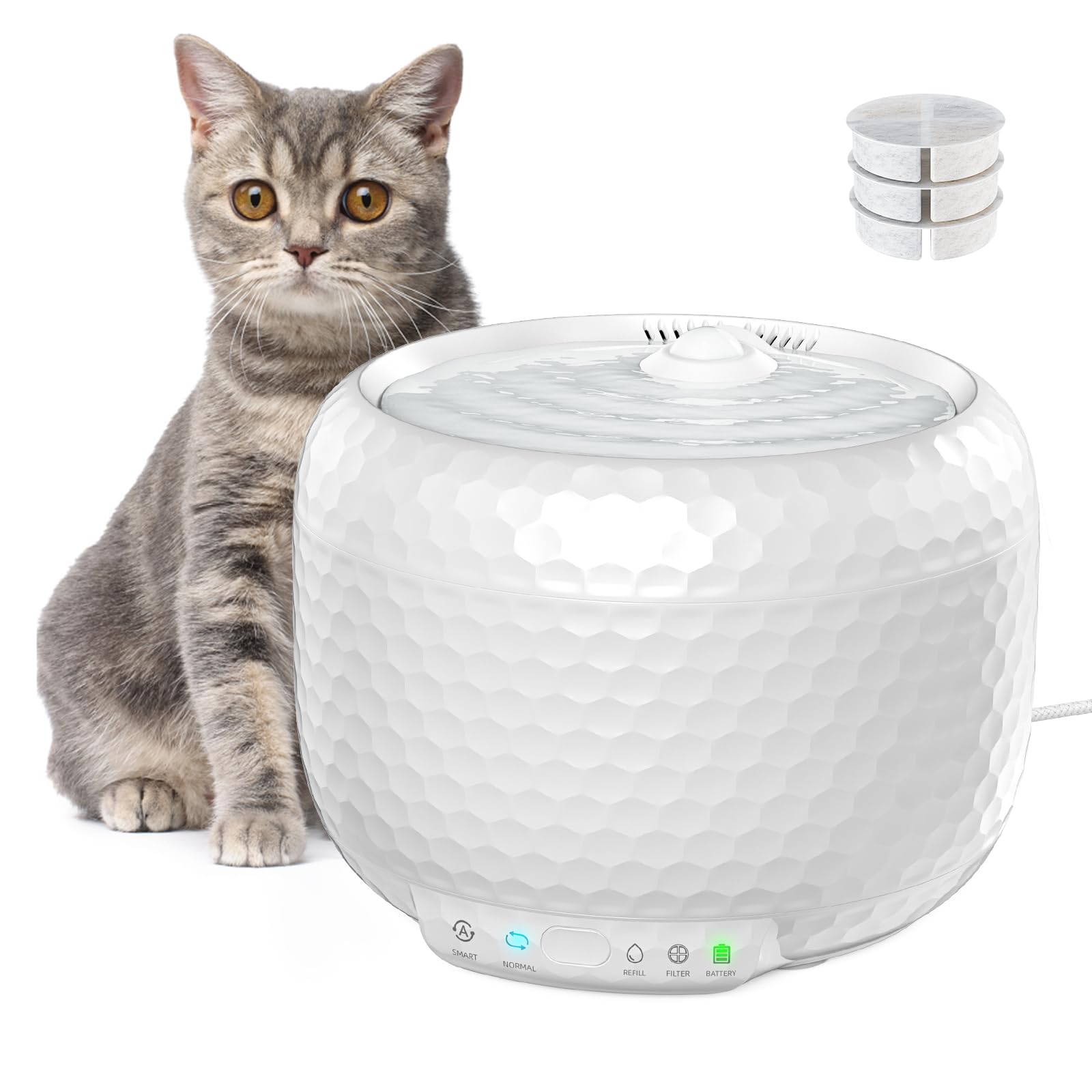 犬猫用　自動給水器 ペット用給水器　猫水飲み器 犬給水器 自動洗浄 楽天市場】給水器 猫 自動給水器 水質浄化 ペット水飲み器 犬