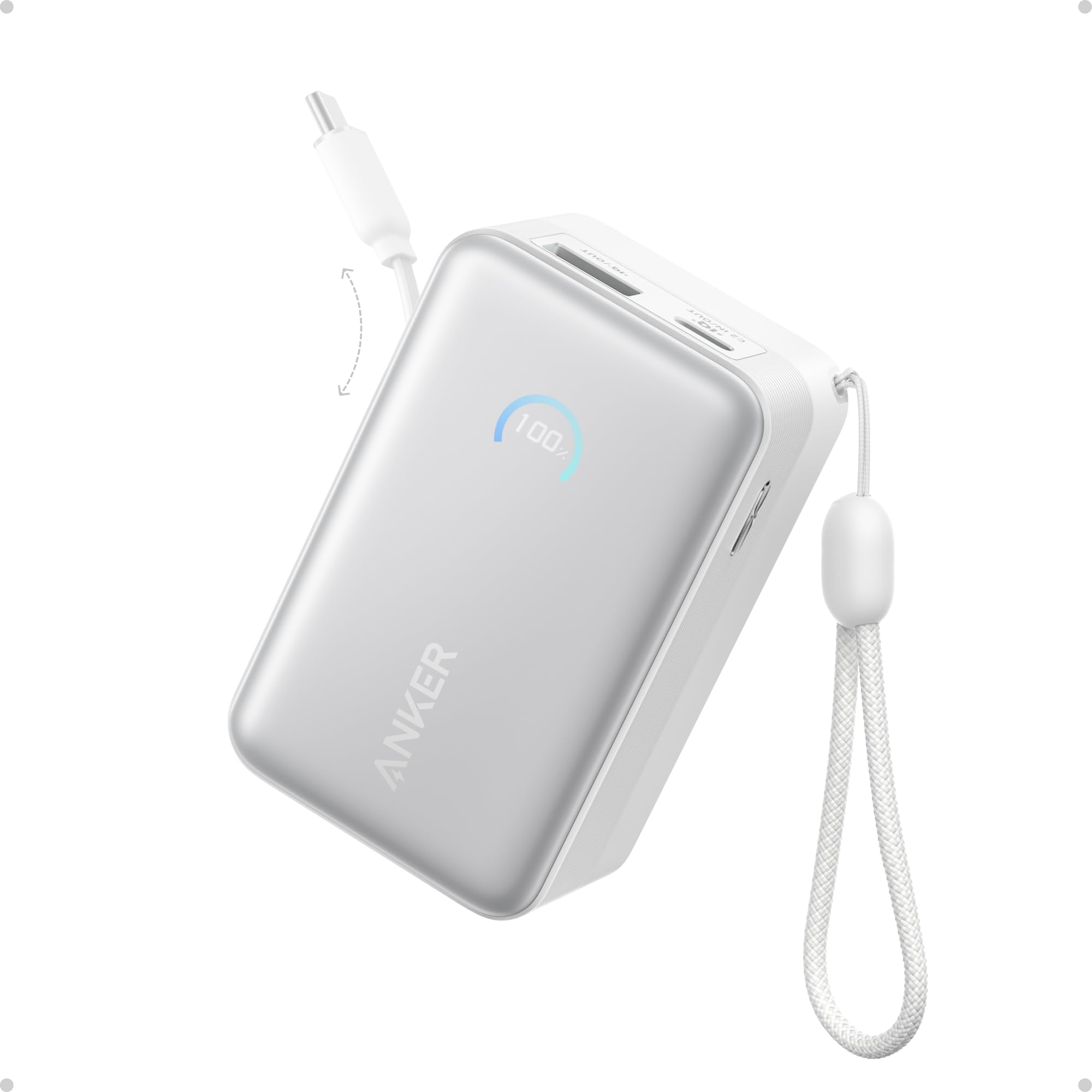 Amazon.com: Anker Nano Portable Charger, 45W 10000mAh with 2.3 ft
