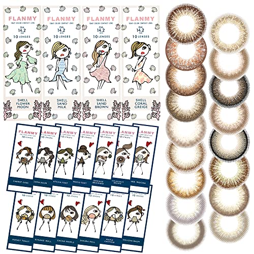 カラコン フランミー ワンデー FLANMY 1day【1箱10枚入】PWR:-10.00/COLOR:メープルシフォン