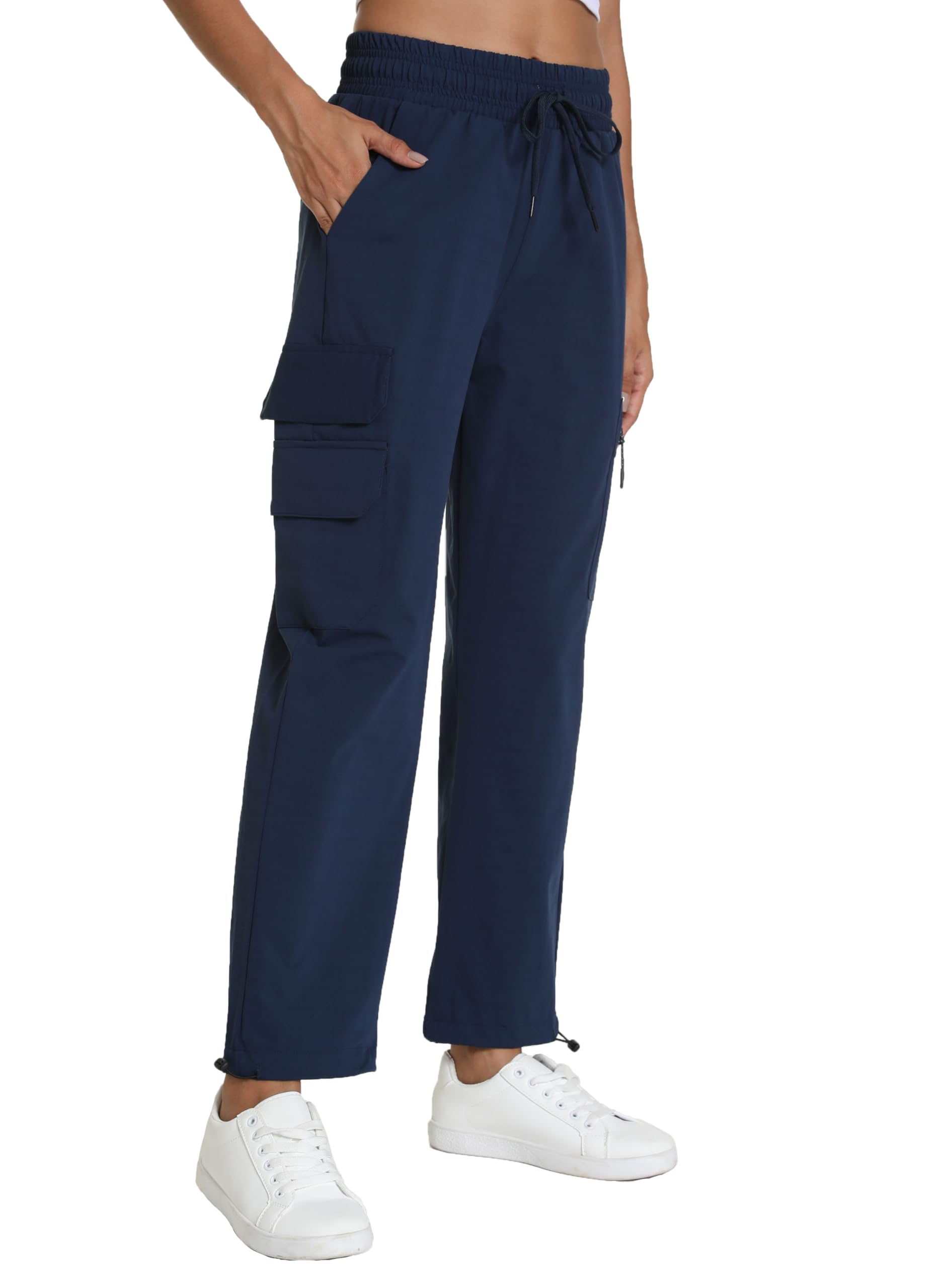 Rrosseyz Women's Hiking Pants with Pockets Lightweight Water Resistant | Joggers Cargo Athletic for Casual Travel Golf Outdoor