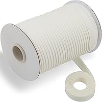 Vista 33 de Cinta al bies de doble pliegue de 1/2 pulgada, cinta al bies de doble pliegue de 55 yardas, carrete continuo a granel para coser ropa, acolchado