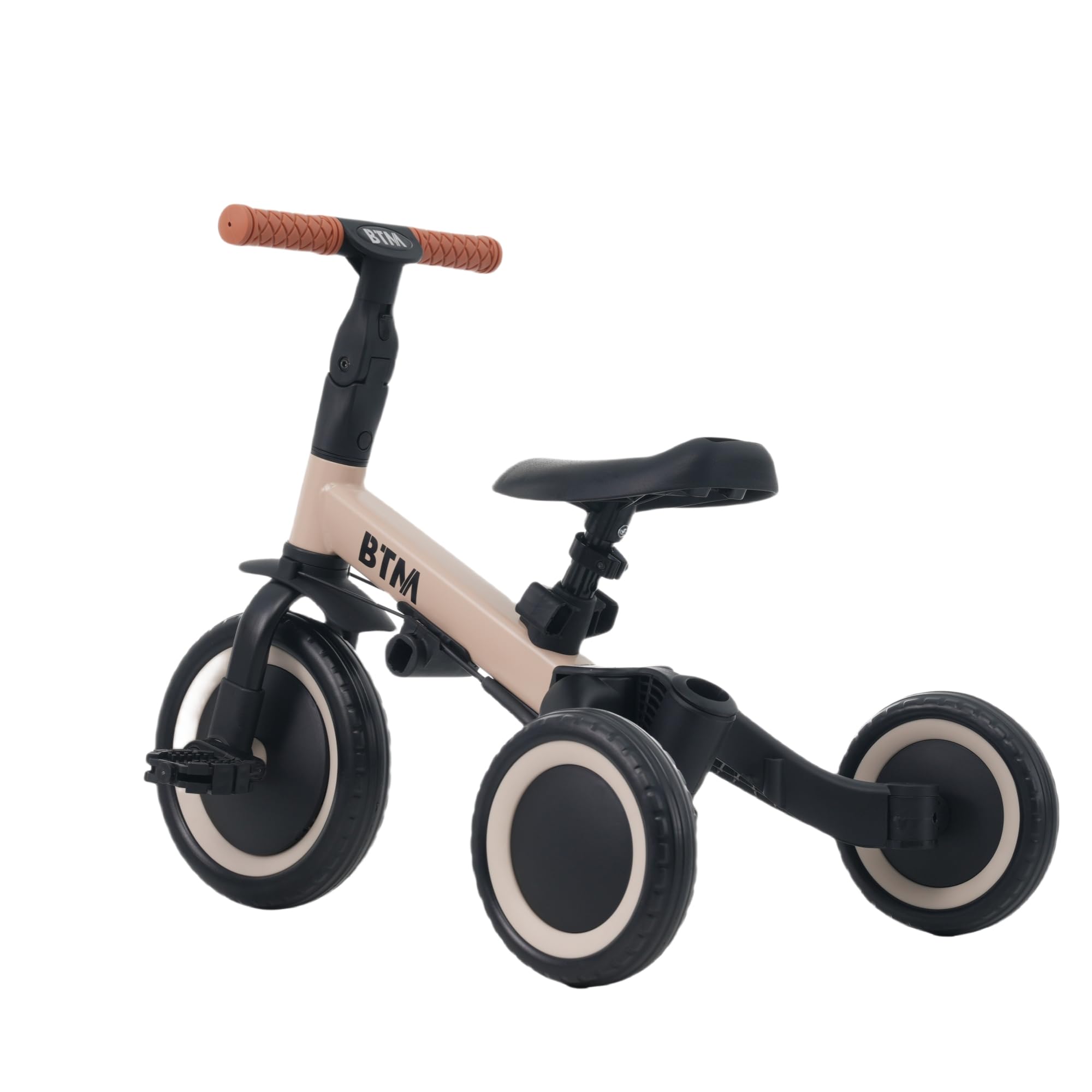 三輪車 足けりバイク 一台4役 ベビーカー かじとり 手押し棒付 子供用