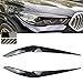 AOLBSPD 2PCS Auto Headlight Eyebrow Cover Trim for BMW X5 xDrive 40i 2018 2019 2020 2021 2022,ABS Car Headlight Eyebrow Eyelid Body Kit Car Exterior Trim,A-Bright Black