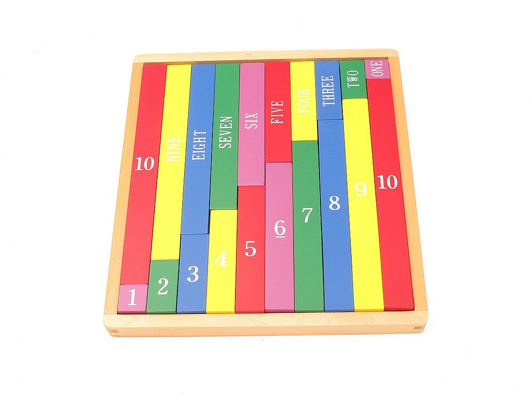 モンテッソーリ　知育玩具 算数棒 ♪大1m♪　Montessori モンテッソーリ 知育玩具 算数棒 ♪大1m♪ Montessori