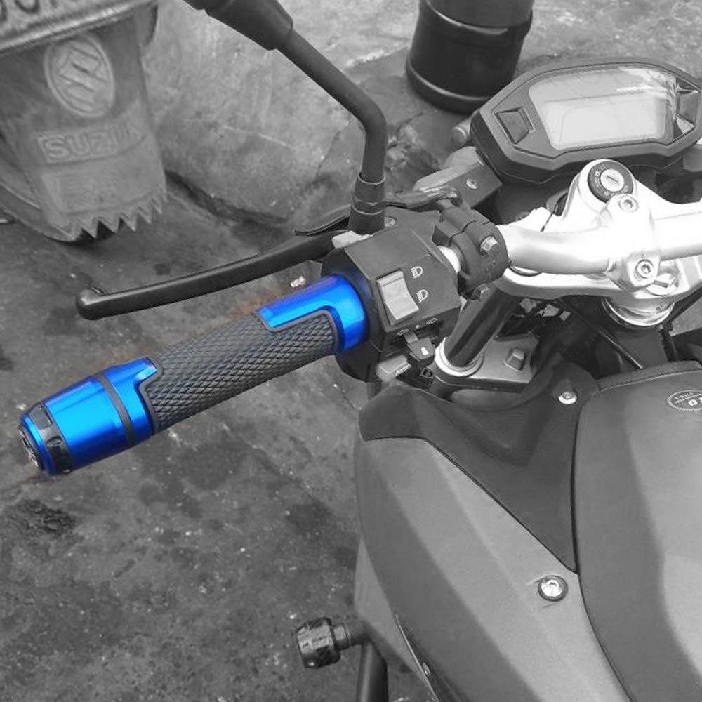 moto gomma Impugnatura del manubrio CNC alluminio universale 22mm 7/8" per Yamaha TMAX T-MAX 530 500 TMAX530 SX DX 2014 2015 2016 2017 2018,TMAX 560 2020