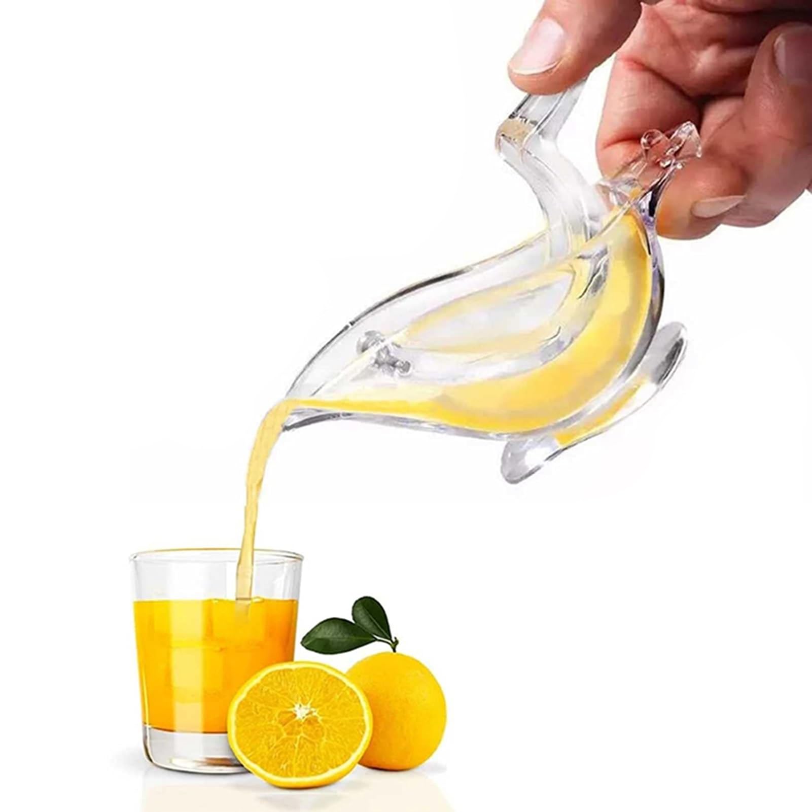manuelle Saftpresse, Vogelförmiger Entsafter for müheloses Auspressen von Zitrusfrüchten, tragbarer Zitronen- und Zitronenscheibenentsafter for Orangen, Zitronen Limetten