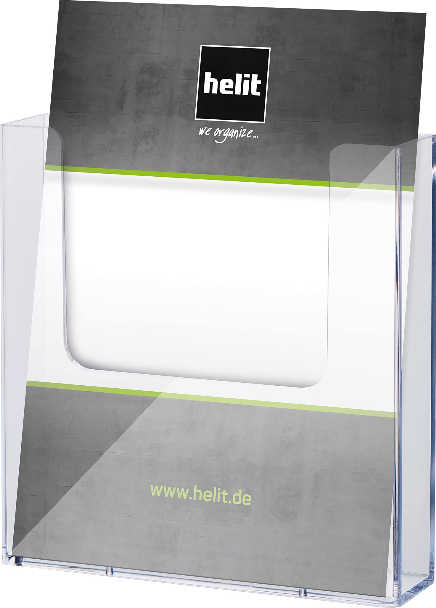 HELIT H2350102 Wall Mounted Brochure Racks - “The Help Wall”, 1 x A5 (Portrait)