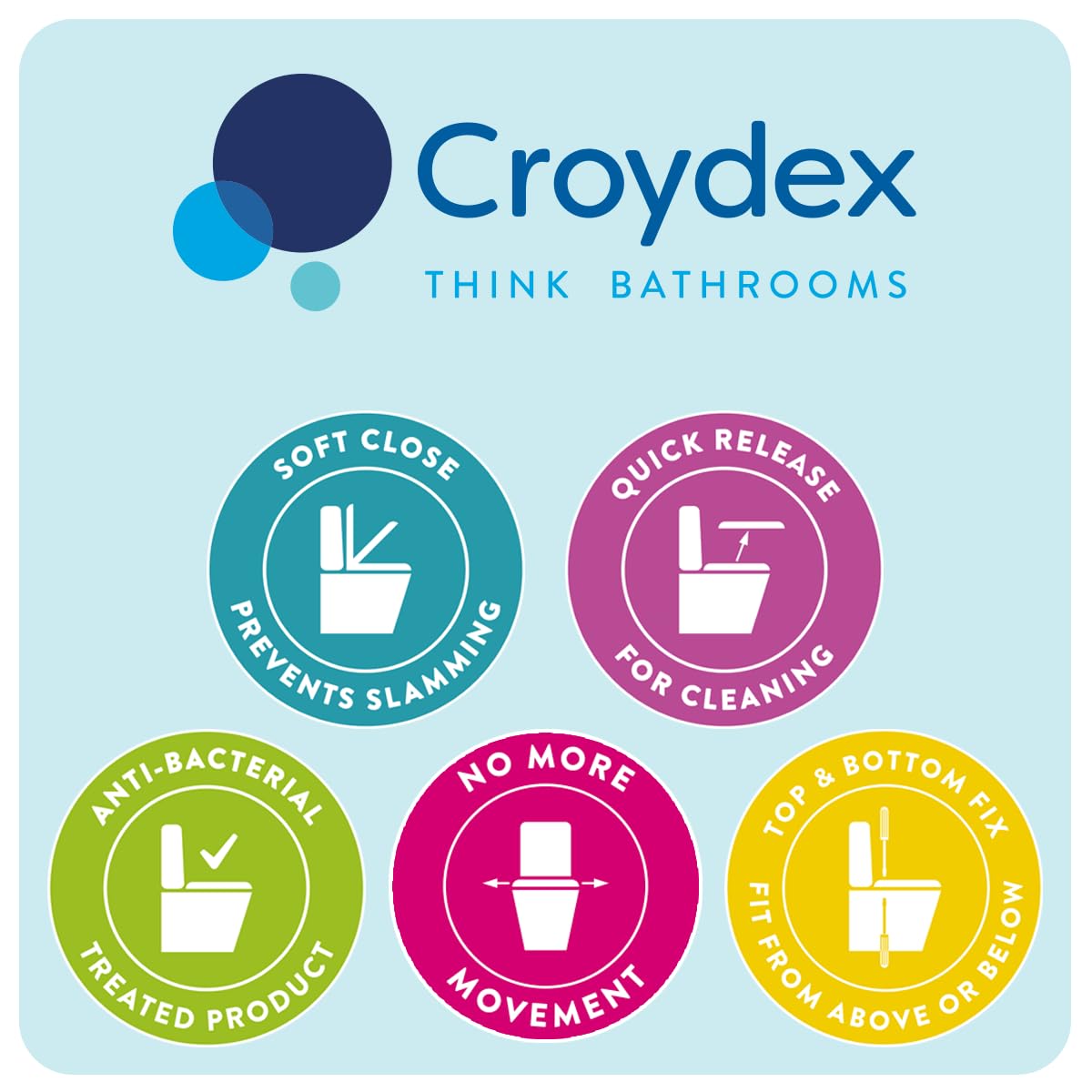 Croydex WL610722H deska sedesowa Telese, biała