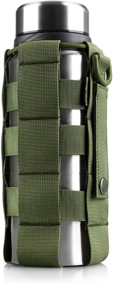 WYNEX Tactical Water Bottle Pouch of Weave Design, MOLLE Bottle Holder Kettle Pouches Hydration Carrier Bag, Adjustable H20 Bottle Holster Waist Pack for Hydro Flask, Nalgene, Contigo Bottle