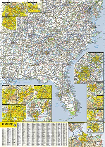 Southeastern USA Map National Geographic Guide Map Want It All 61G63XrdFES. SL500 