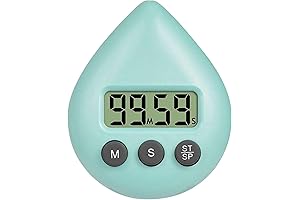 Timers, Digital Timer with Waterproof Suction Cups and LCD Display