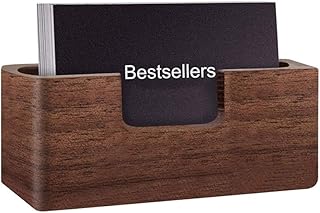 Scatola porta carte Cassa di carta creativo di legno solido Affari Con grande capacità della scheda di memoria di sicurezza, Business Card Display Stand in massello scrivania Caso scheda di memoria Or