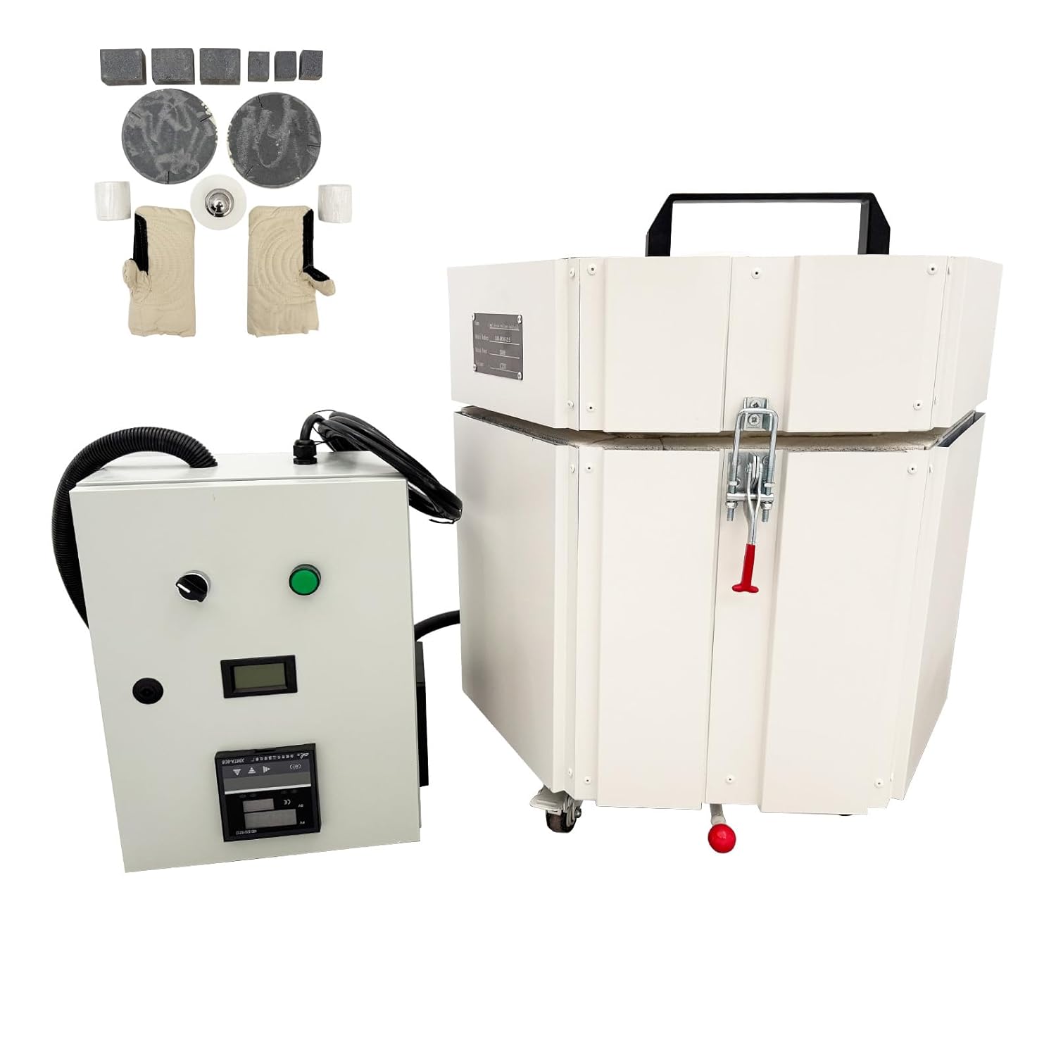 220V Ceramic Kiln, 1280℃(2336°F) Maximum Firing Temp, 2500W Pottery Firing Furnace for Homes, Classrooms, Art Studio