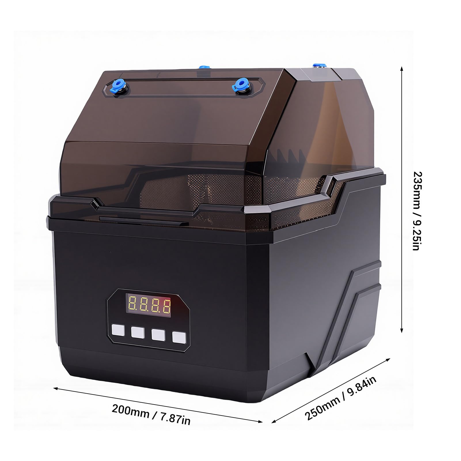 SEAFRONT Filament-Trockner, 3D-Drucker, Trockner, Dehydrator, Filament-Trockenbox, 2 Spulen, Touchscreen mit Dual-Heizung für PLA, PETG, ABS, PC (EU-Stecker)