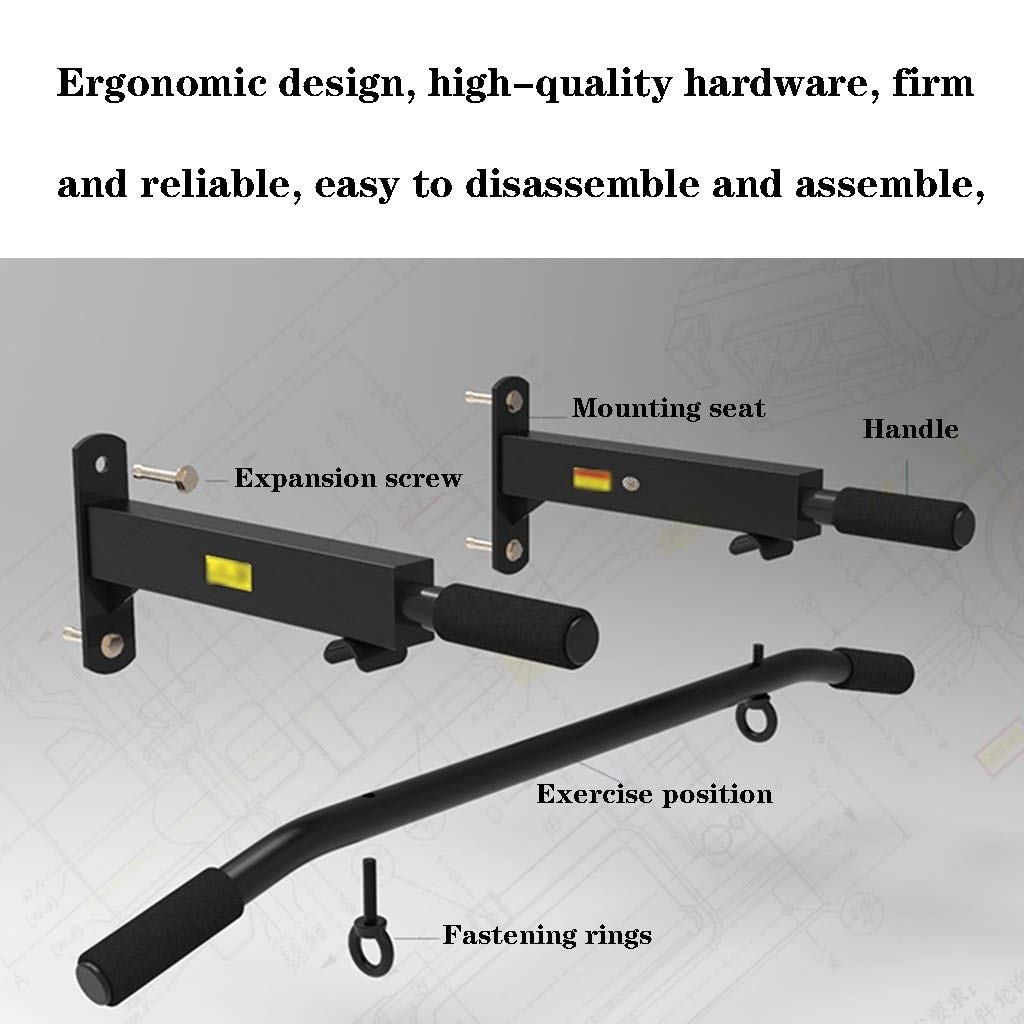 Pull Up Bar Sbarra da Trazioni Muro,Barra per Trazioni da Parete per Interni per Uso Domestico,Barra Superiore per Attrezzature per Il Fitness All'aperto,Cuscinetto 300 kg