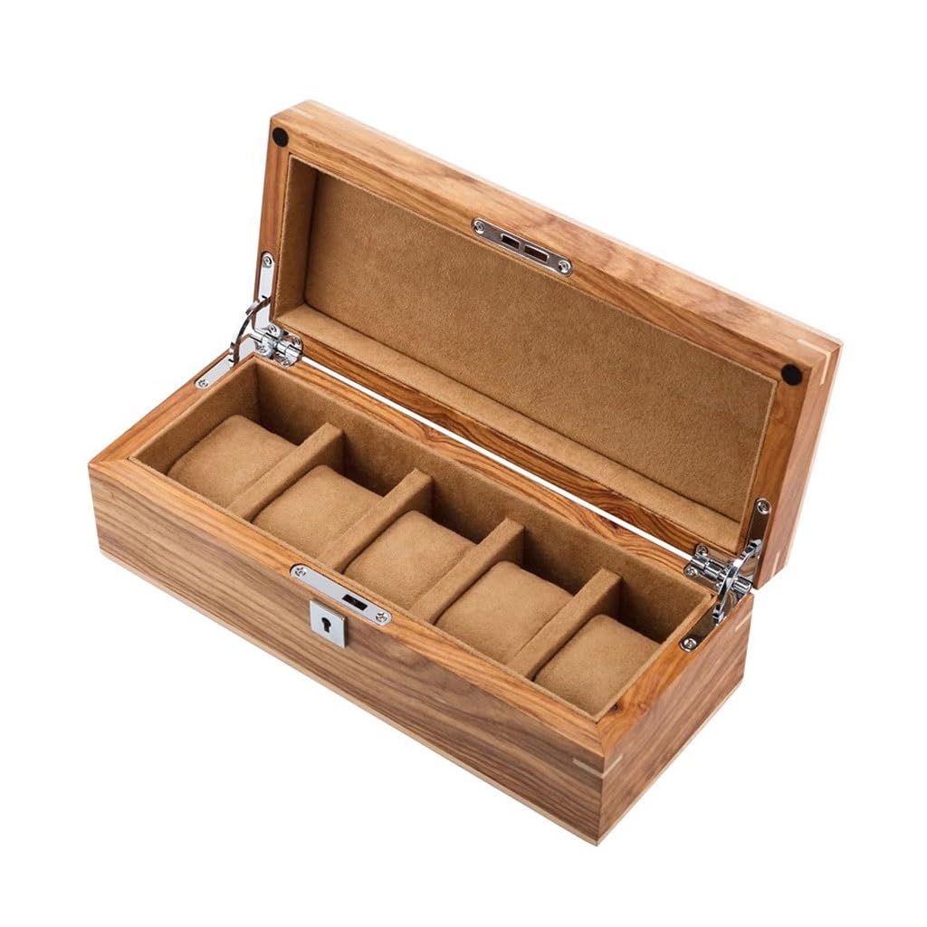 ANVLOJRIH Watch Box Retro Wooden Watch Box Home Simple Mechanical Display Storage Watches Box